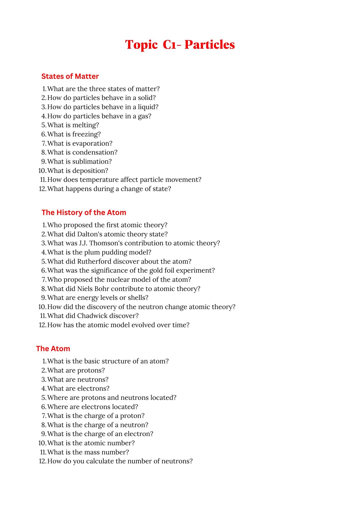 OCR- GCSE- Combined Science- Higher