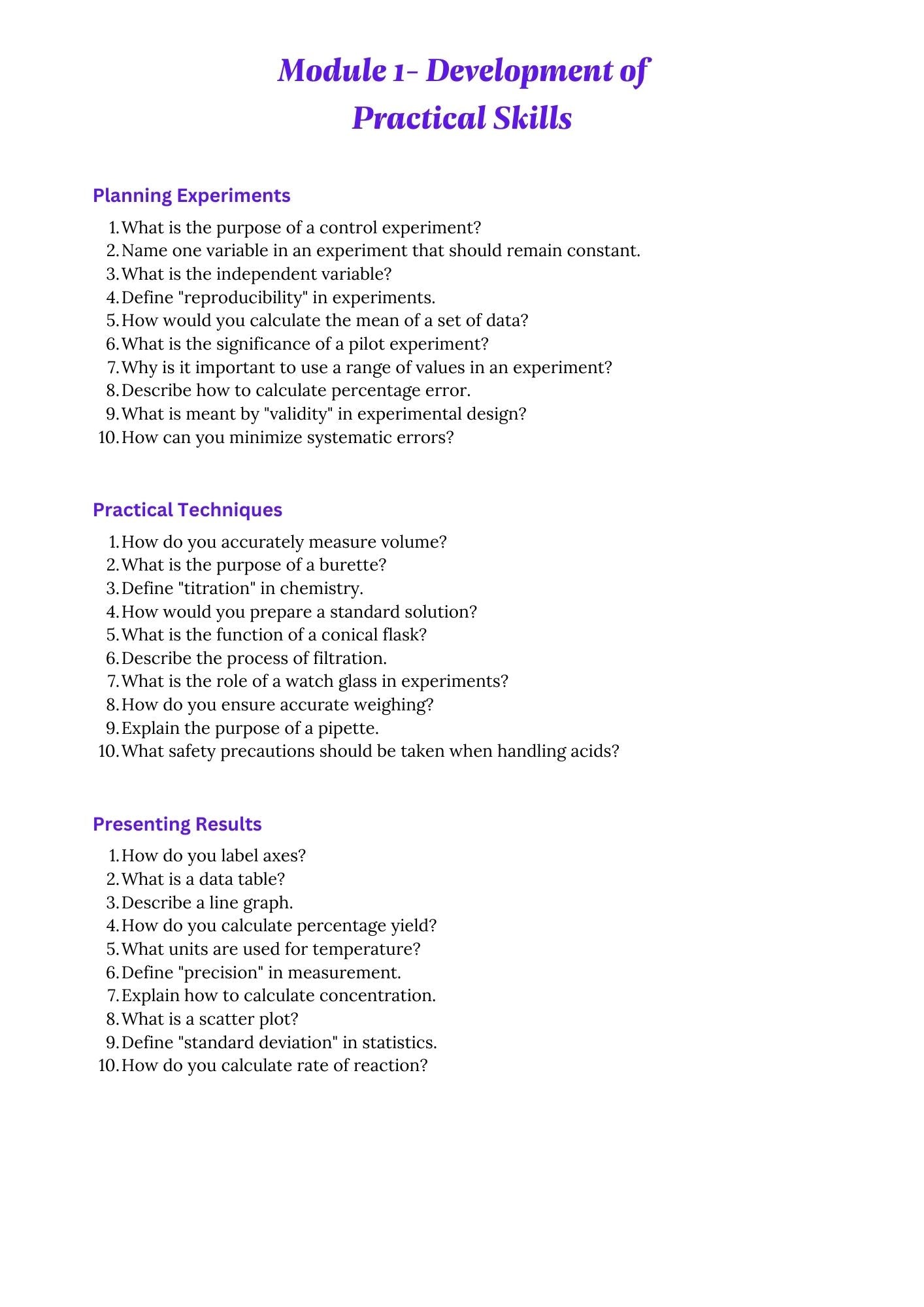 A level Chemistry- OCR- Spec A