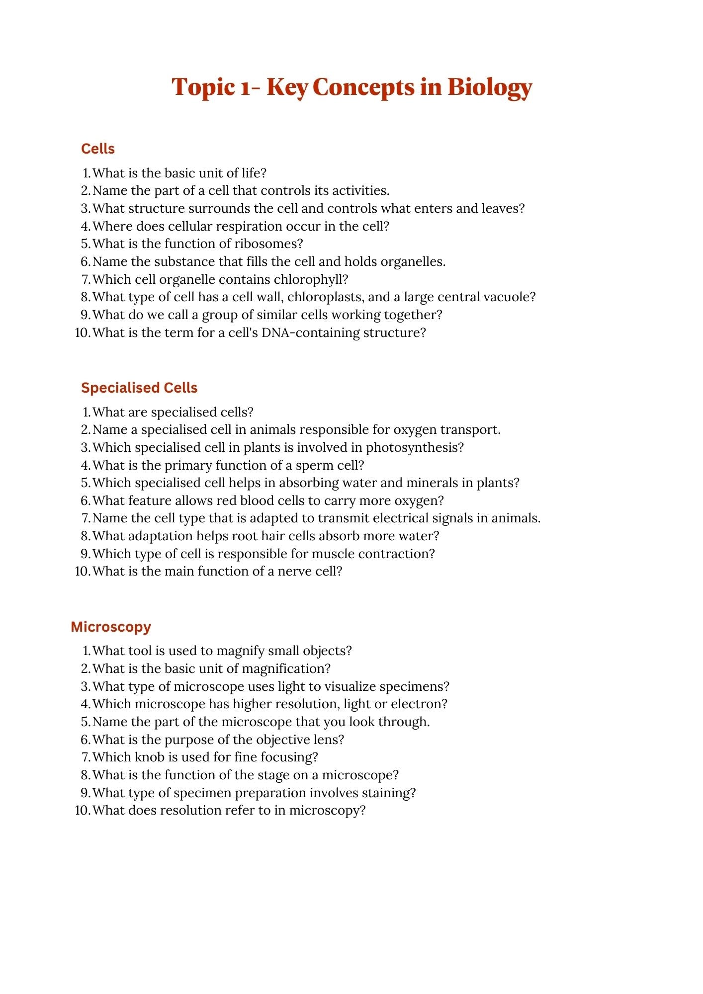 GCSE- Triple Science- Edexcel