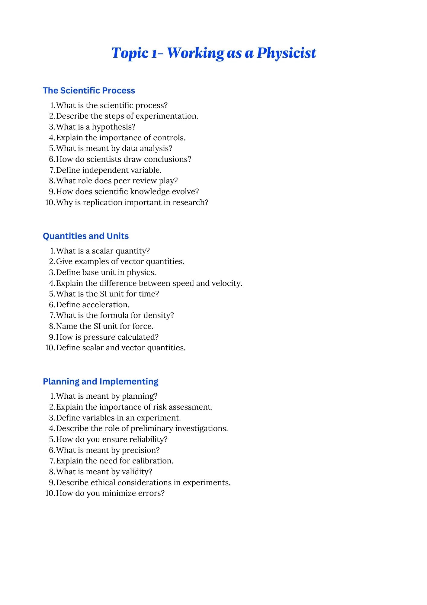 A level Physics- Edexcel