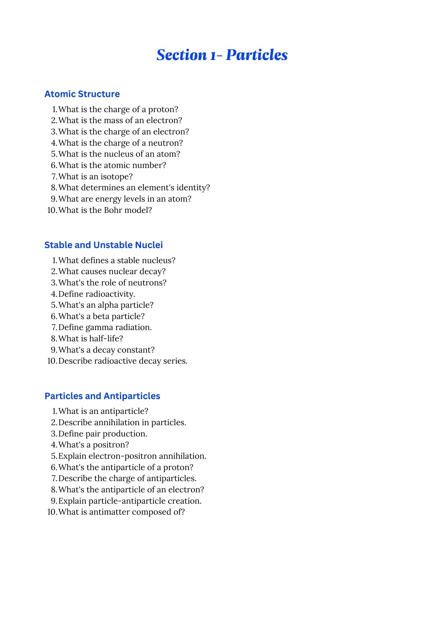 A level Physics- AQA