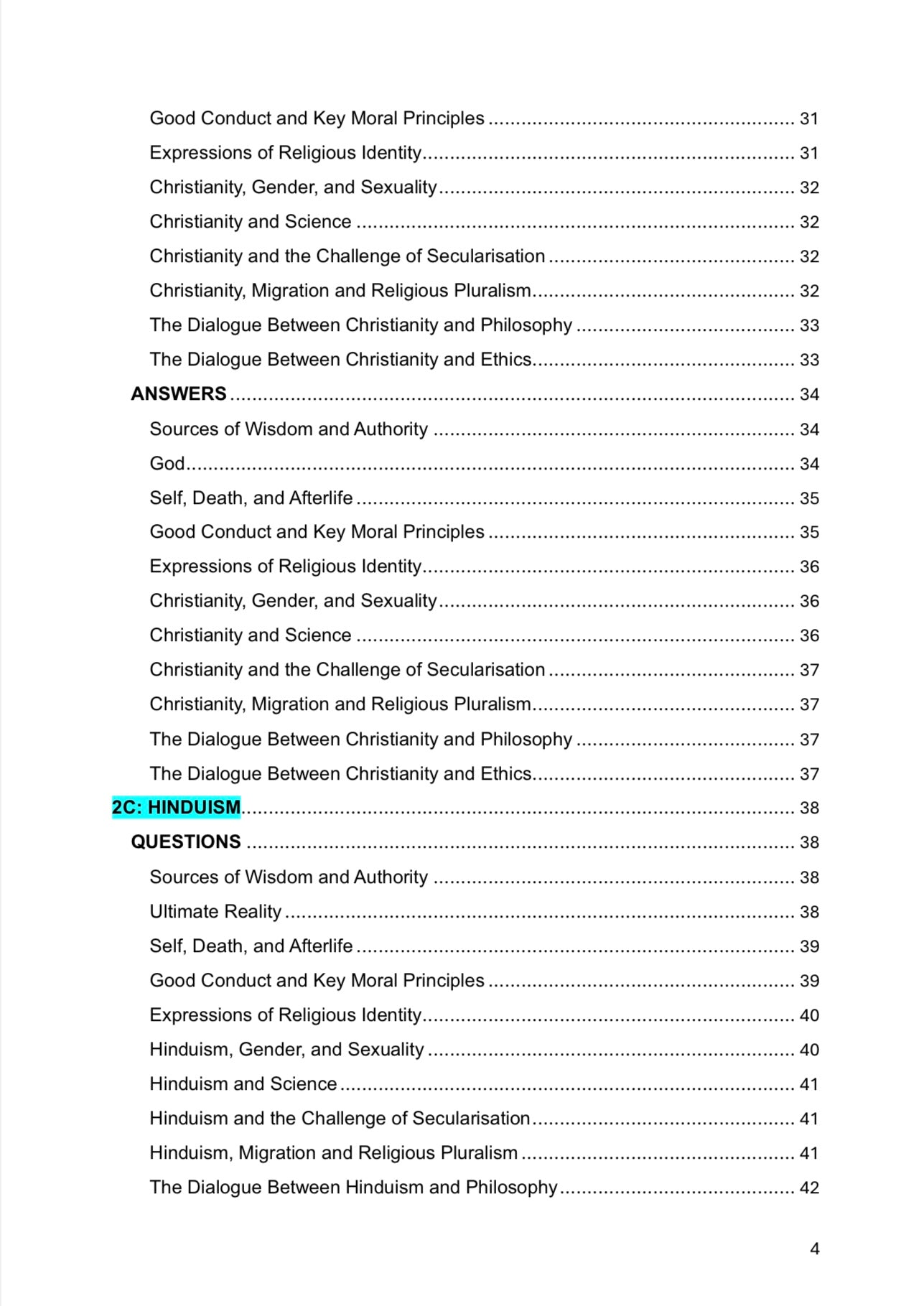 AQA A Level Religious Studies