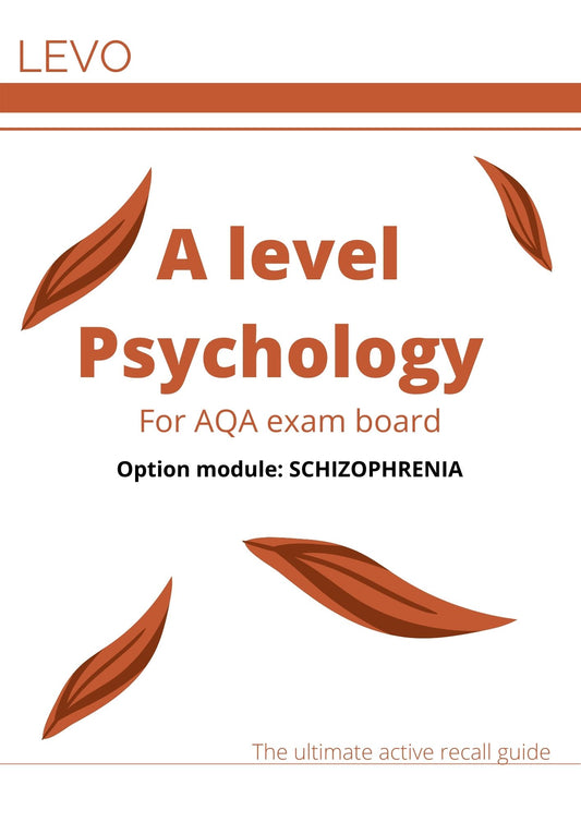 A level Psychology- AQA- Schizophrenia